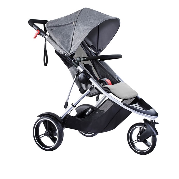 phil-teds-dash-single-stroller-in-grey-marl-3-4